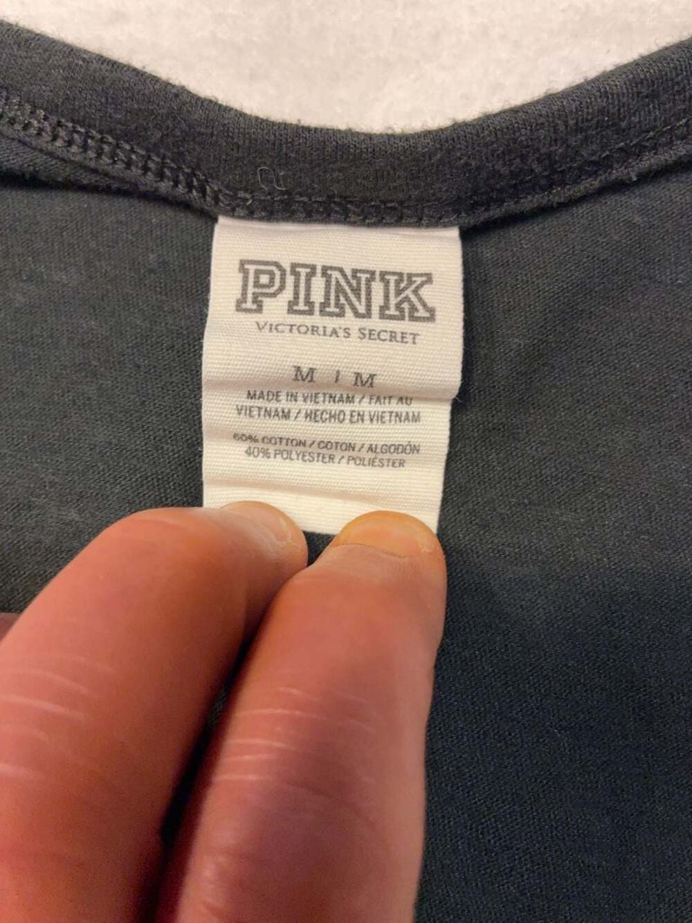 Victoria's Secret PINK Black Leopard Graphic Tank Top Size Medium - Picture 2 of 8